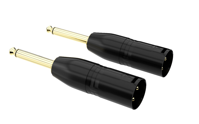 Adaptor audio XLR: Cannon către 6,35 mm/6,5 mm, variante cu 2-core sau 3-core; interfață microfon-mixer; durată de viață 500 cicluri; marca Choseal/Akihabara; modele QD2035–QD2038