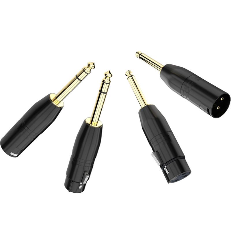 Adaptor audio XLR: Cannon către 6,35 mm/6,5 mm, variante cu 2-core sau 3-core; interfață microfon-mixer; durată de viață 500 cicluri; marca Choseal/Akihabara; modele QD2035–QD2038