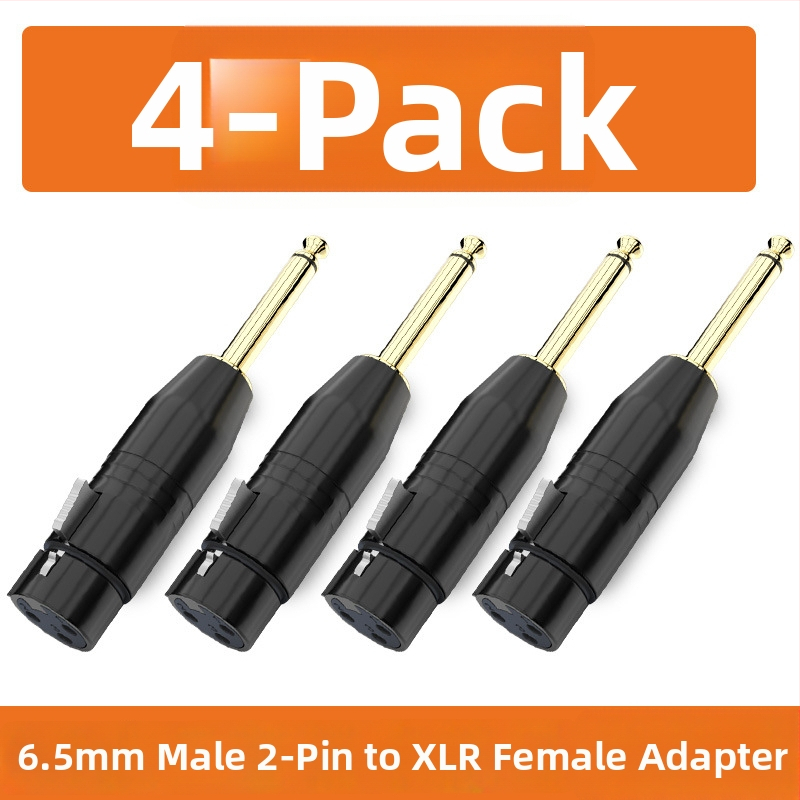 XLR audio adaptér: Cannon na 6,35 mm/6,5 mm, varianty s 2-core alebo 3-core; rozhranie mikrofónu a mixéra; životnosť 500 cyklov; značka Choseal/Akihabara; modely QD2035–QD2038