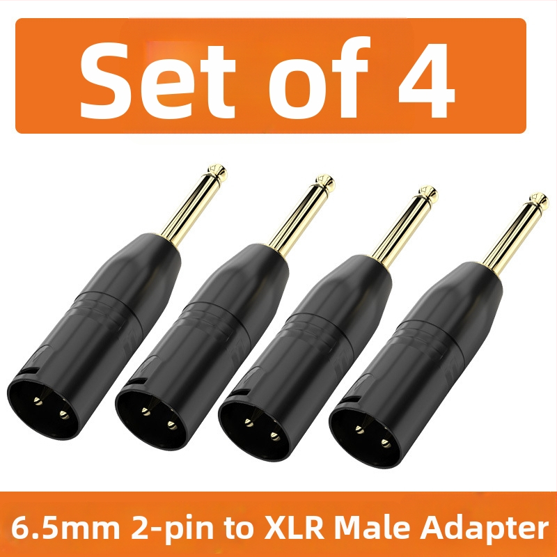 XLR audio adaptér: Cannon na 6,35 mm/6,5 mm, varianty s 2-core alebo 3-core; rozhranie mikrofónu a mixéra; životnosť 500 cyklov; značka Choseal/Akihabara; modely QD2035–QD2038