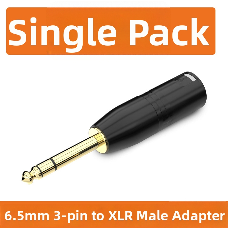 XLR audio adaptér: Cannon na 6,35 mm/6,5 mm, varianty s 2-core alebo 3-core; rozhranie mikrofónu a mixéra; životnosť 500 cyklov; značka Choseal/Akihabara; modely QD2035–QD2038