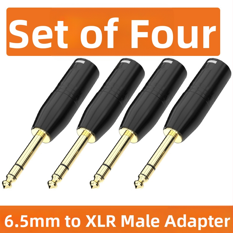 XLR audio adaptér: Cannon na 6,35 mm/6,5 mm, varianty s 2-core alebo 3-core; rozhranie mikrofónu a mixéra; životnosť 500 cyklov; značka Choseal/Akihabara; modely QD2035–QD2038