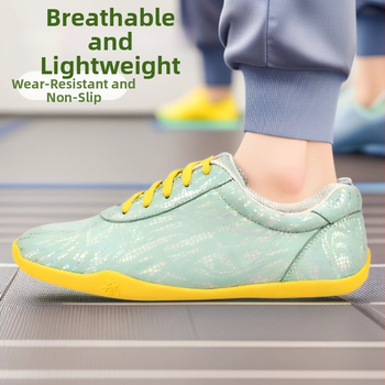 Topánky na bojové umenia pre deti – unisex, predné šnúrky, nízky vrch, horná Nylon+Leather, protišmyková gumová podrážka