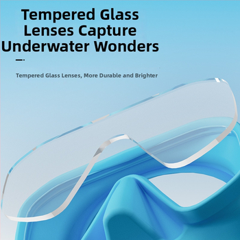 Maska na šnorchlovanie s bezrámovou konštrukciou, potravinársky silikón a tvrdené sklo – model M330