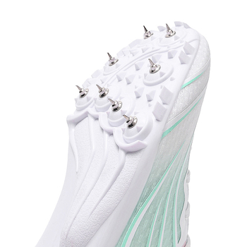 7-tüskés pályaszprint cipő, légáteresztő hálós felsőrész, könnyű, alacsony profilú, természetes gumi talp