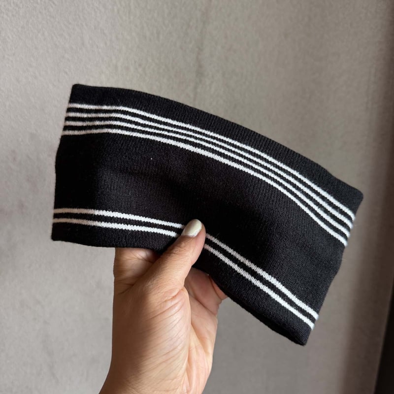 Korejski stil pletena traka za kosu – karirani dizajn, unisex, dodatak za glavu, jesen 2025