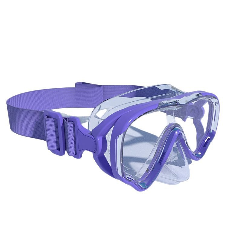 Παιδική μάσκα κατάδυσης με μεγάλο πλαίσιο και υφασμάτινο ιμάντα – μάσκα κατάδυσης από σιλικόνη για νέους (Υλικό: Σιλικόνη; Για παιδιά; Μεγάλο πλαίσιο; Υφασμάτινο ιμάντας)
