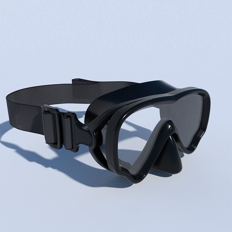 Παιδική μάσκα κατάδυσης με μεγάλο πλαίσιο και υφασμάτινο ιμάντα – μάσκα κατάδυσης από σιλικόνη για νέους (Υλικό: Σιλικόνη; Για παιδιά; Μεγάλο πλαίσιο; Υφασμάτινο ιμάντας)