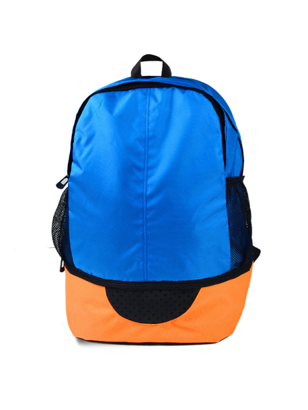 Rucsac sport pentru fotbal cu logo imprimat și compartiment pentru încălțăminte, rucsac textil multifuncțional pentru echipamentul de fotbal