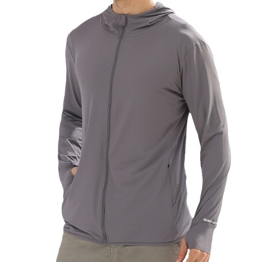 Szabadidős kültéri napvédő dzseki - vékony jégselyem kötés, lélegző, UV-védelem, ultra könnyű, gyorsan száradó (UV-védelem, lélegző, ultra könnyű, gyorsan száradó, kopásálló)