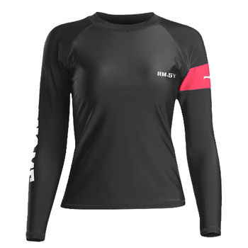 Langchen Női nylonból készült szétválasztott hosszú ujjú búvárruha, gyorsan száradó, egyszínű minta, snorkelinghez és szörfözéshez