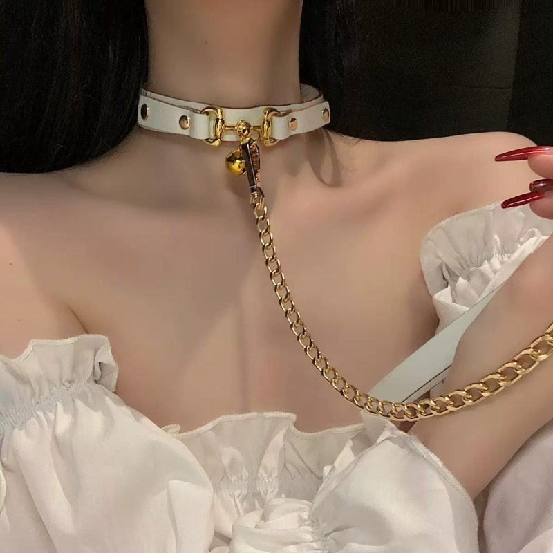 Ogrlica od legure s lancem ključne kosti – unisex geometrijski choker