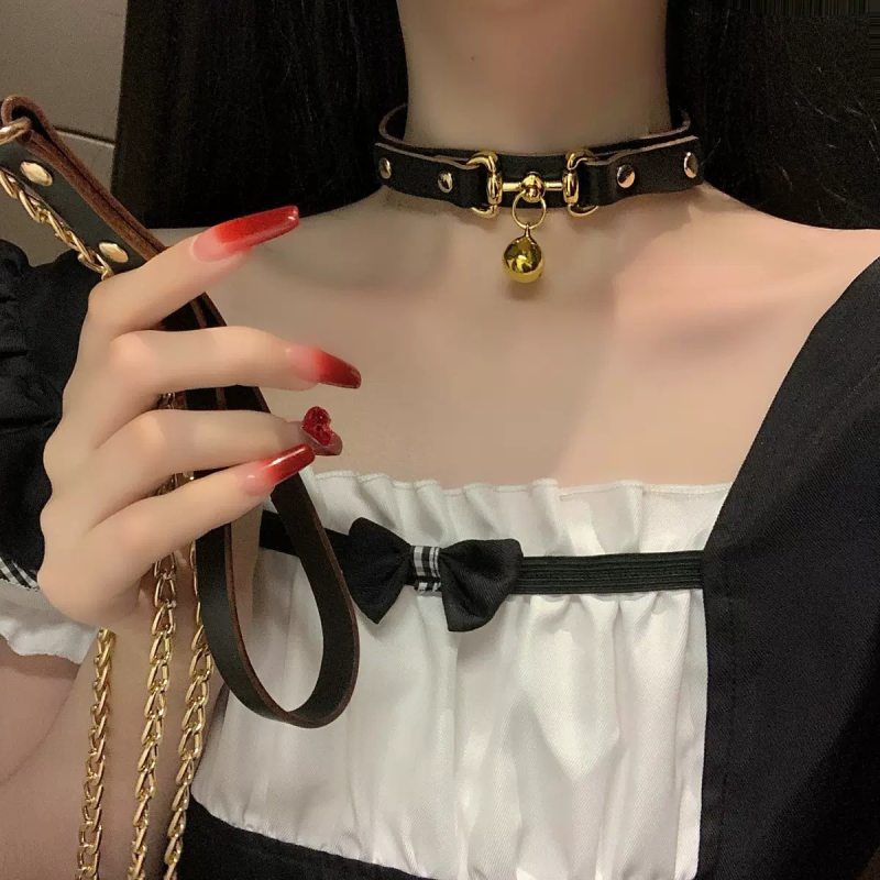 Ogrlica od legure s lancem ključne kosti – unisex geometrijski choker