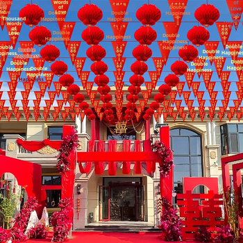 Baijuxin Vjenčana girlanda Dekoracija – Brokatni materijal, vrpca, dekoracija prostora za vjenčanje