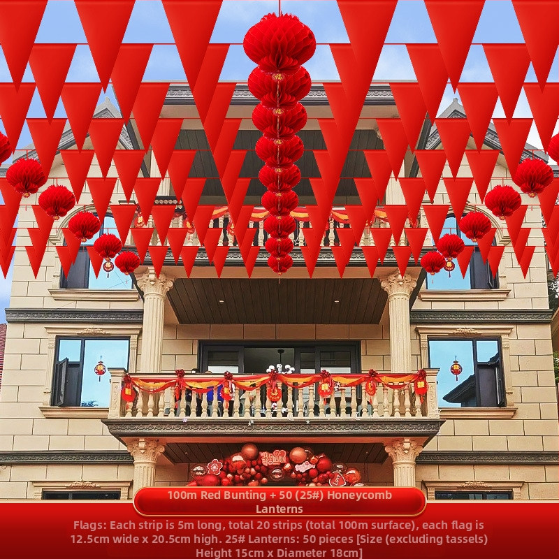 Baijuxin Vjenčana girlanda Dekoracija – Brokatni materijal, vrpca, dekoracija prostora za vjenčanje