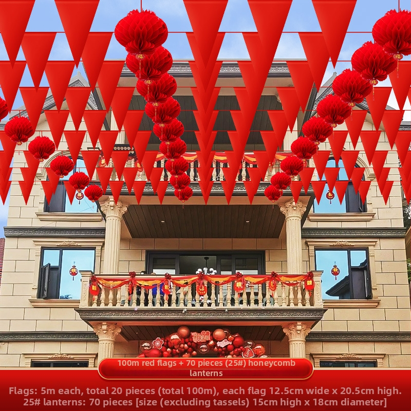 Baijuxin Vjenčana girlanda Dekoracija – Brokatni materijal, vrpca, dekoracija prostora za vjenčanje