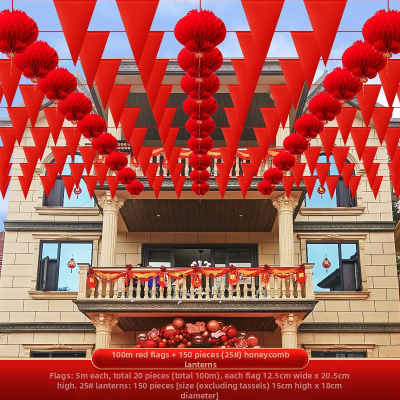 Baijuxin Vjenčana girlanda Dekoracija – Brokatni materijal, vrpca, dekoracija prostora za vjenčanje