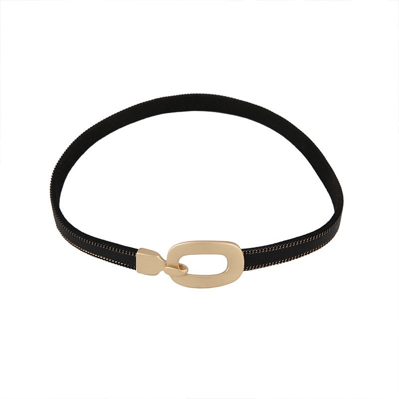 Choker ogrlica od zinkove legure, elektroplatiranje, X8012, oblik U, lanac tipa užad