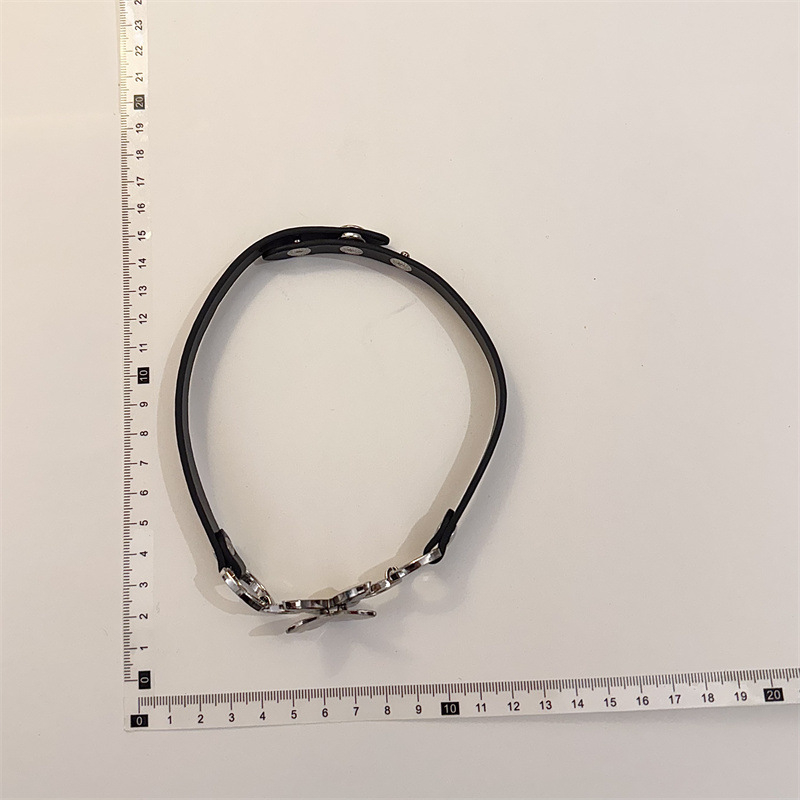 Ogrlica od metala s leptirima, geometrijski prsten, blade lanac, privjesak od legure, višeslojna