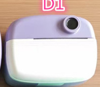 Gyerekeknek szánt azonnali nyomtatós kamera egy érintésre, kártyanyomtatás, 2,4 hüvelykes LCD, TF-kártya tárhely, 24MP