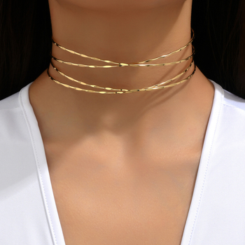 Vasból készült, többszörös üreges keresztnyaklánc, állítható nyitással és gravírozott vonalakkal – geometrikus stílus, uniszex