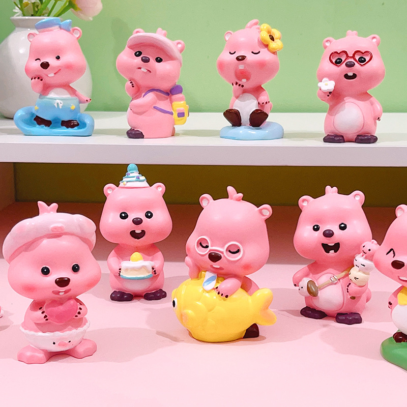 Beaver διακοσμητικό γραφείου — καρτούν κατασκευή από ρητίνη (Jin Xi); για γραφείο και κεντρική κονσόλα αυτοκινήτου; υλικό: ρητίνη; κατηγορία: κατασκευές από ρητίνη; στυλ: καρτούν