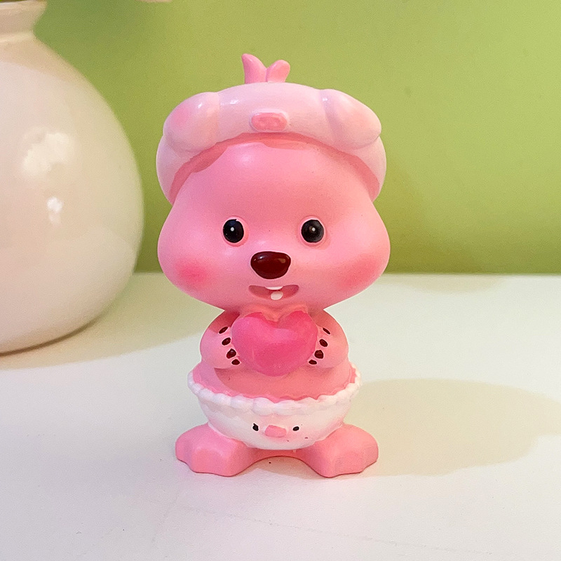 Beaver διακοσμητικό γραφείου — καρτούν κατασκευή από ρητίνη (Jin Xi); για γραφείο και κεντρική κονσόλα αυτοκινήτου; υλικό: ρητίνη; κατηγορία: κατασκευές από ρητίνη; στυλ: καρτούν