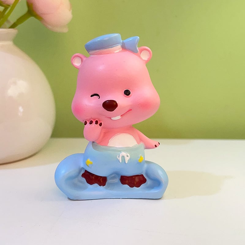 Beaver διακοσμητικό γραφείου — καρτούν κατασκευή από ρητίνη (Jin Xi); για γραφείο και κεντρική κονσόλα αυτοκινήτου; υλικό: ρητίνη; κατηγορία: κατασκευές από ρητίνη; στυλ: καρτούν