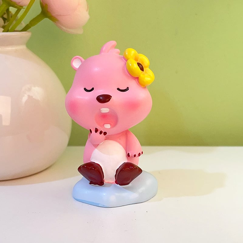 Beaver διακοσμητικό γραφείου — καρτούν κατασκευή από ρητίνη (Jin Xi); για γραφείο και κεντρική κονσόλα αυτοκινήτου; υλικό: ρητίνη; κατηγορία: κατασκευές από ρητίνη; στυλ: καρτούν