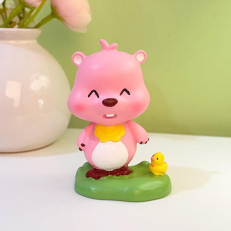 Beaver διακοσμητικό γραφείου — καρτούν κατασκευή από ρητίνη (Jin Xi); για γραφείο και κεντρική κονσόλα αυτοκινήτου; υλικό: ρητίνη; κατηγορία: κατασκευές από ρητίνη; στυλ: καρτούν