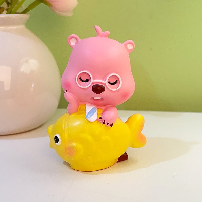 Beaver διακοσμητικό γραφείου — καρτούν κατασκευή από ρητίνη (Jin Xi); για γραφείο και κεντρική κονσόλα αυτοκινήτου; υλικό: ρητίνη; κατηγορία: κατασκευές από ρητίνη; στυλ: καρτούν