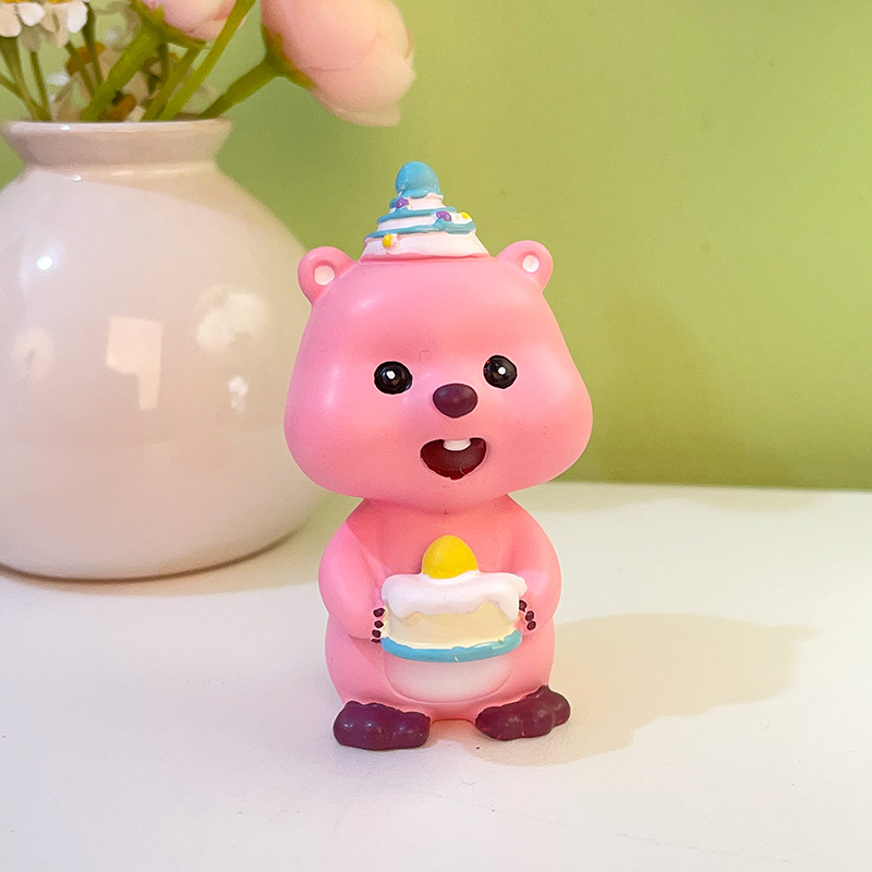 Beaver διακοσμητικό γραφείου — καρτούν κατασκευή από ρητίνη (Jin Xi); για γραφείο και κεντρική κονσόλα αυτοκινήτου; υλικό: ρητίνη; κατηγορία: κατασκευές από ρητίνη; στυλ: καρτούν