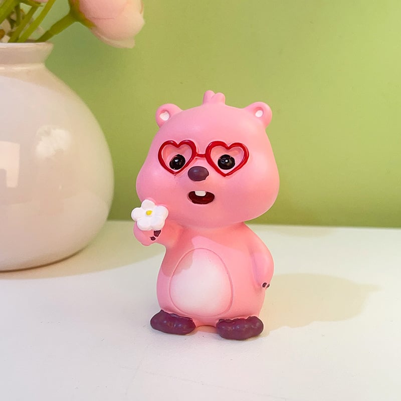 Beaver διακοσμητικό γραφείου — καρτούν κατασκευή από ρητίνη (Jin Xi); για γραφείο και κεντρική κονσόλα αυτοκινήτου; υλικό: ρητίνη; κατηγορία: κατασκευές από ρητίνη; στυλ: καρτούν