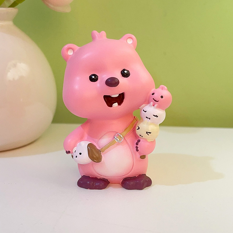 Beaver διακοσμητικό γραφείου — καρτούν κατασκευή από ρητίνη (Jin Xi); για γραφείο και κεντρική κονσόλα αυτοκινήτου; υλικό: ρητίνη; κατηγορία: κατασκευές από ρητίνη; στυλ: καρτούν