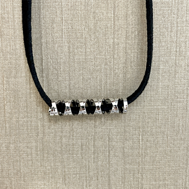 Ženski ogrlicu-choker s ključnom lancem, geometrijski dizajn, zlitina, marka Butterfly