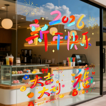 PVC súprava okiennych samolepiek, značka Ryo Hiroshi, balenie Opp vrecko, scény: nálepky na okná a sklo, požehnanie