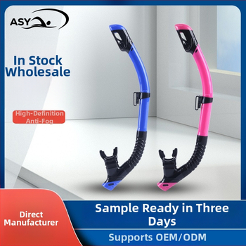 Snorklovací set pre dospelých s plne suchou dýchacou trubicou, ASY značky, materiály: tekutý silikón, PC, PVC