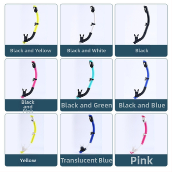 Snorklovací set pre dospelých s plne suchou dýchacou trubicou, ASY značky, materiály: tekutý silikón, PC, PVC