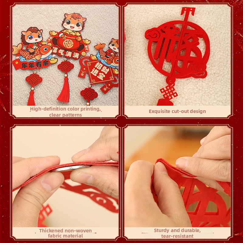 Vješena dekoracija za 2026. godinu Konja – PET vrpca, za krov i dnevni boravak/spavaću sobu, rekvizit za uređenje prostora