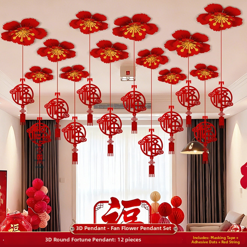 Vješena dekoracija za 2026. godinu Konja – PET vrpca, za krov i dnevni boravak/spavaću sobu, rekvizit za uređenje prostora