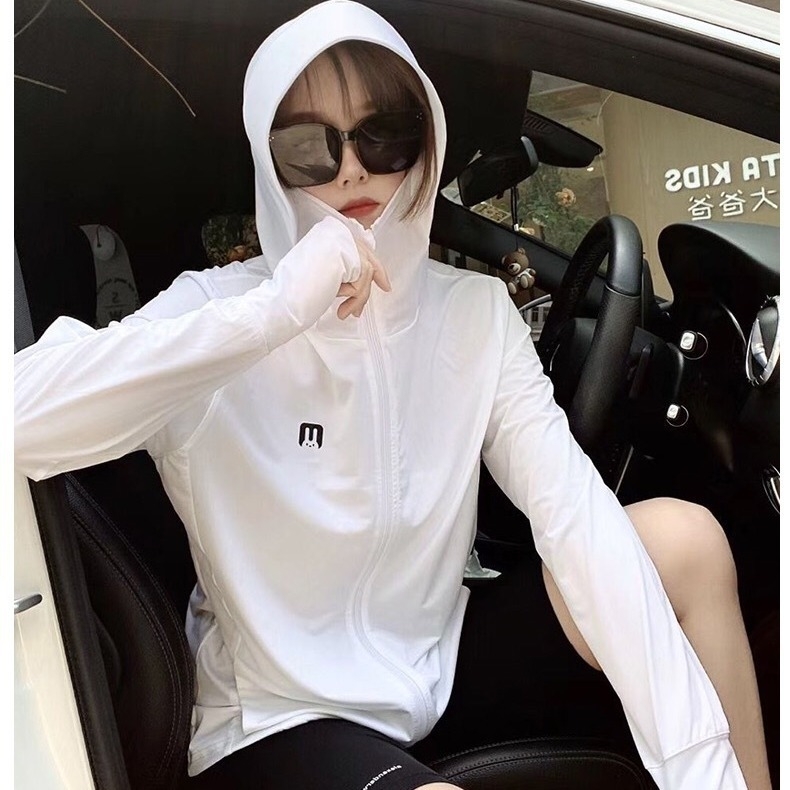 Kerékpáros napvédő kapucnis felső, légáteresztő, gyorsan száradó, szélálló, Ice Silk anyagú poliészter