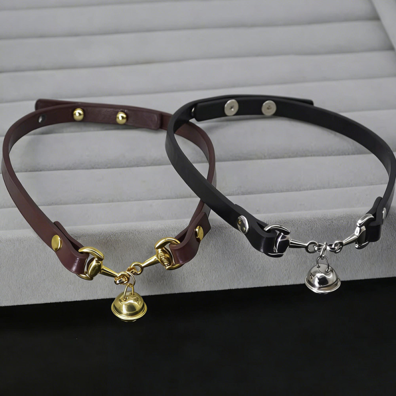 Kožni choker s metalnim privjeskom, geometrijski casual stil, ženski dodatak za vrat, 15 g