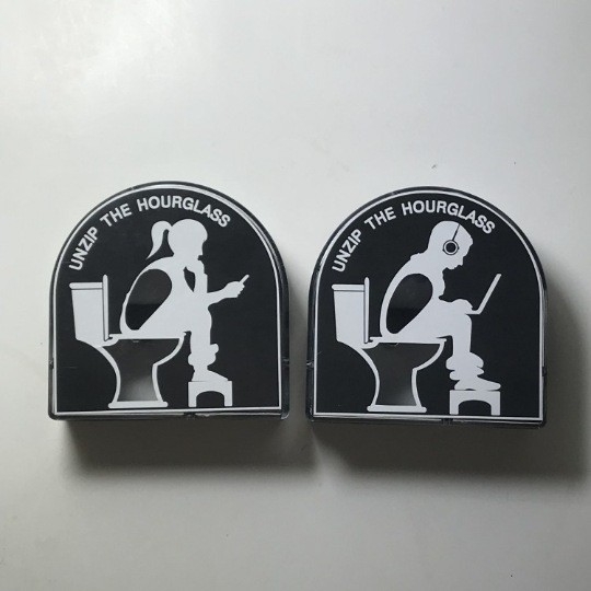 Cronometru cu nisip în formă de toaletă, din plastic, brand Shuangwei (brand privat autorizat), cadou gata de oferit, ornament suspendat decorativ