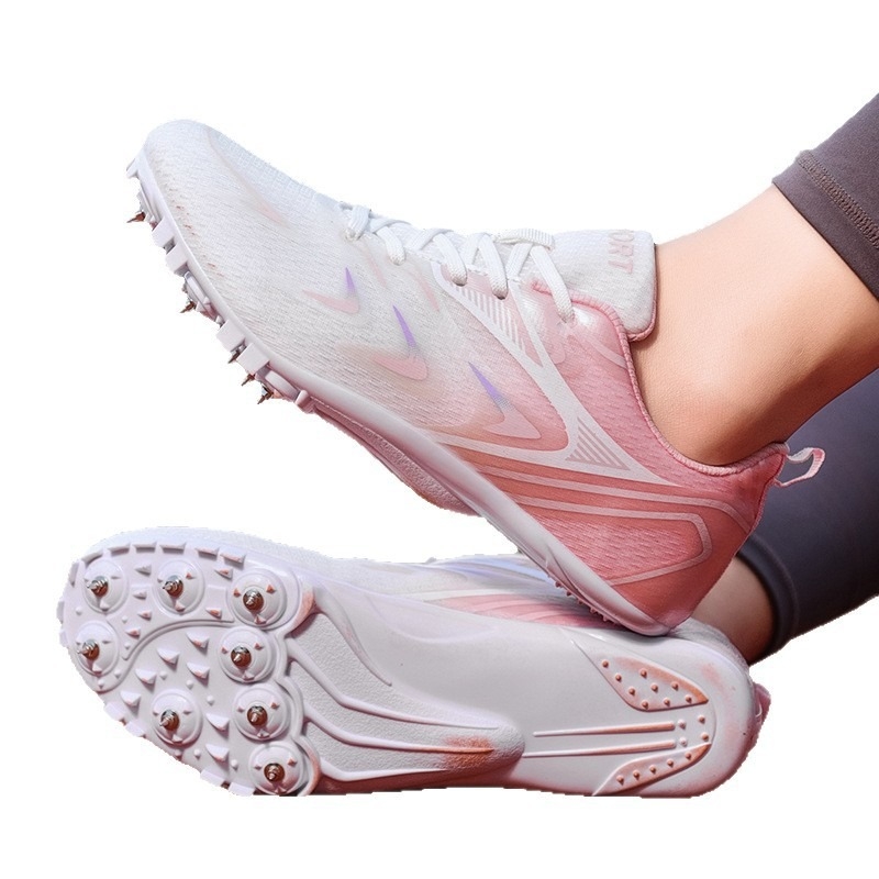 Unisex tenisice za atletiku s 7 šiljaka na stazu – prozračan mrežasti gornji dio, lagane tenisice za sprint trening s potplatom od prirodnog kaučuka