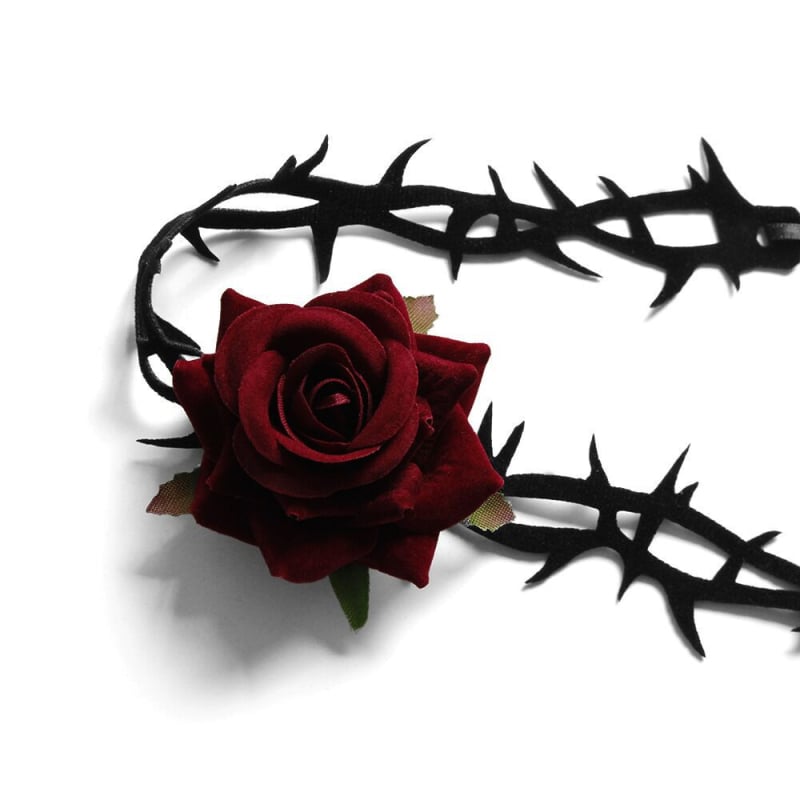 Choker ogrlica s cvjetnim motivom, brend YIWEI STUDIO, stil Net Red Wind, opseg 41–50 cm, klasičan lanac