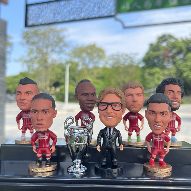 Figură jucător de fotbal – PVC, Soccerwe, figură colecționabilă pentru fani, origine Shenzhen