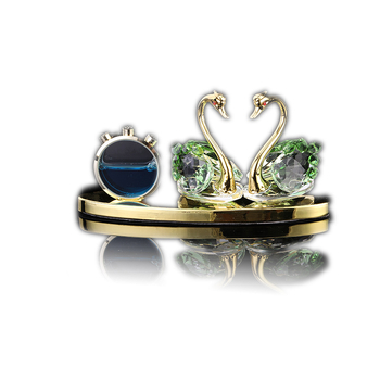 Energy Hut Μεταλλικός Κρυστάλλινος Κύκνος Αυτοκινήτου – Δοχείο Αρωμάτων Αυτοκινήτου, Πολυτελής Διακόσμηση Εσωτερικού