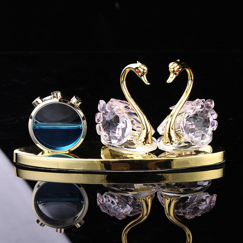 Energy Hut Μεταλλικός Κρυστάλλινος Κύκνος Αυτοκινήτου – Δοχείο Αρωμάτων Αυτοκινήτου, Πολυτελής Διακόσμηση Εσωτερικού