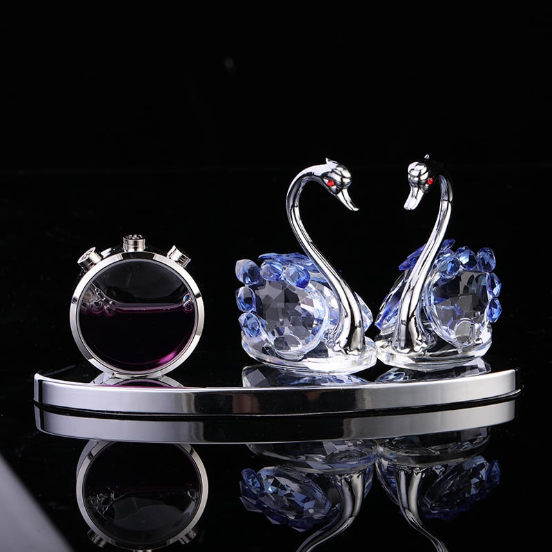 Energy Hut Μεταλλικός Κρυστάλλινος Κύκνος Αυτοκινήτου – Δοχείο Αρωμάτων Αυτοκινήτου, Πολυτελής Διακόσμηση Εσωτερικού