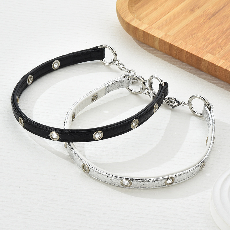 Choker ogrlica s geometrijskim stilom, mješavina materijala, paladij privjesak, Chopin lanac, marka Sui Jue